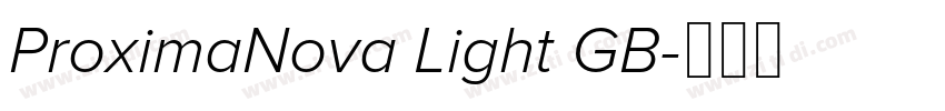 ProximaNova Light GB字体转换